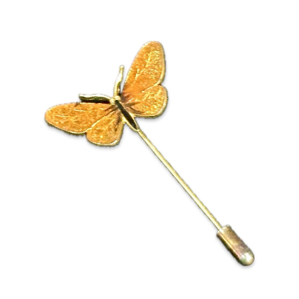 Gold Butterfly Stick Pin